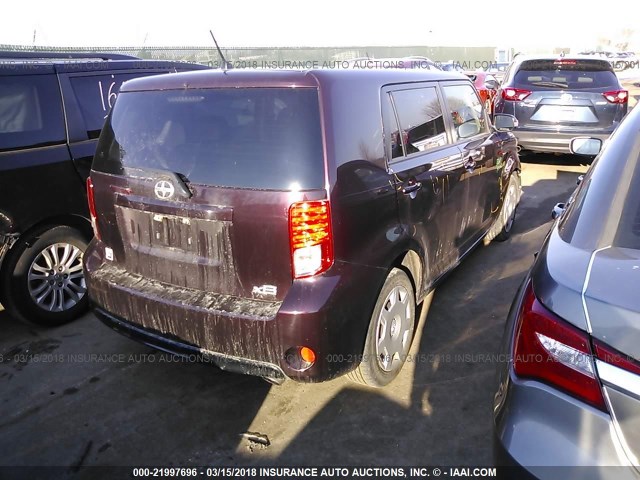 JTLZE4FE9EJ061565 - 2014 TOYOTA SCION XB ბურგუნდია ფოტო 4