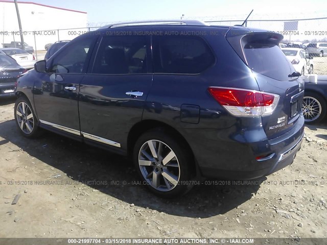 5N1AR2MN3DC647407 - 2013 NISSAN PATHFINDER S/SV/SL/PLATINUM 蓝色 照片 3