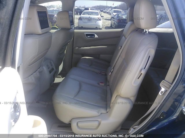 5N1AR2MN3DC647407 - 2013 NISSAN PATHFINDER S/SV/SL/PLATINUM 蓝色 照片 8