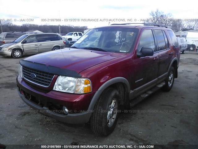 1FMZU73K52ZC69431 - 2002 FORD EXPLORER XLT MAROON photo 2