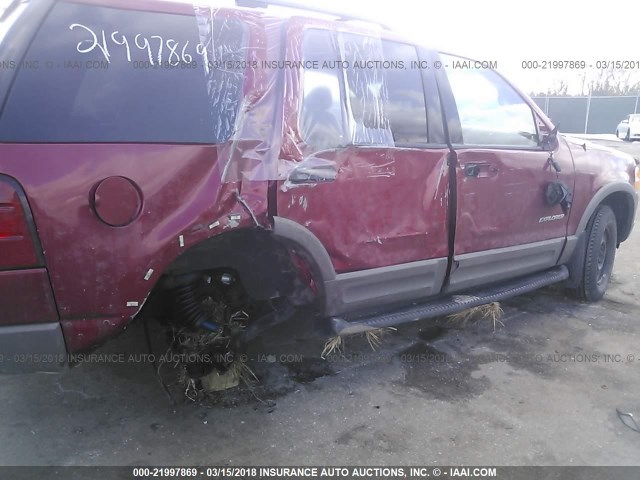 1FMZU73K52ZC69431 - 2002 FORD EXPLORER XLT MAROON photo 6