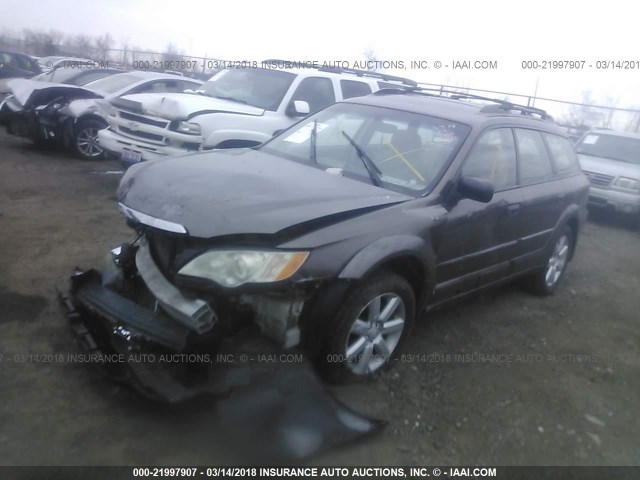 4S4BP61C387359891 - 2008 SUBARU OUTBACK 2.5I BROWN photo 2