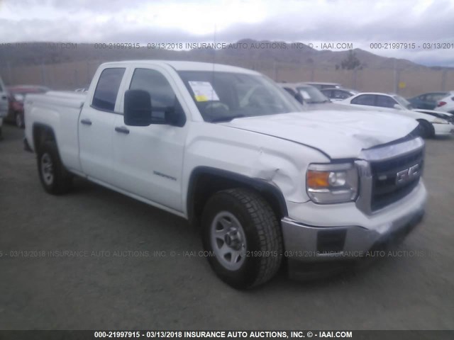 1GTV2TEC3EZ234205 - 2014 GMC SIERRA K1500 WHITE photo 1