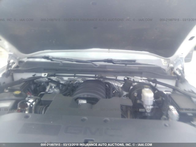 1GTV2TEC3EZ234205 - 2014 GMC SIERRA K1500 WHITE photo 10