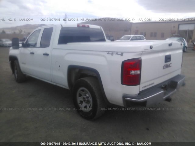 1GTV2TEC3EZ234205 - 2014 GMC SIERRA K1500 WHITE photo 3