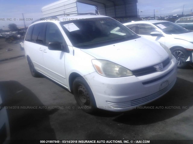 5TDZA23CX5S383360 - 2005 TOYOTA SIENNA CE/LE WHITE photo 1