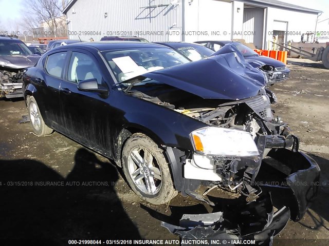 1B3LC56K48N569234 - 2008 DODGE AVENGER SXT BLACK photo 1