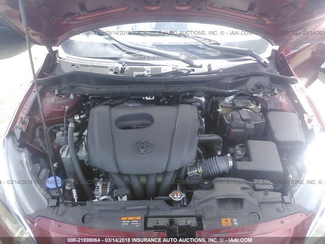 3MYDLBZV0GY132339 - 2016 TOYOTA SCION IA RED photo 10