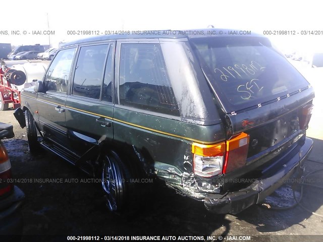 SALPV1246SA317860 - 1995 LAND ROVER RANGE ROVER 4.0 SE LONG WHEELBASE GREEN photo 3