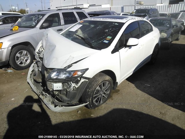 19XFB2F91DE035259 - 2013 HONDA CIVIC EXL WHITE photo 2