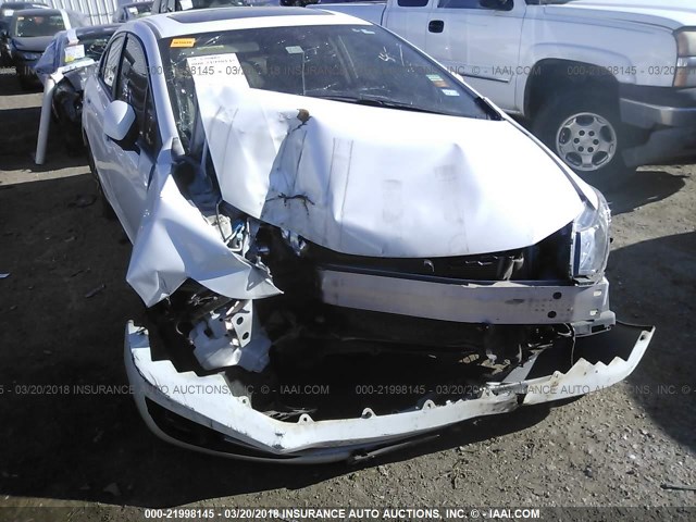 19XFB2F91DE035259 - 2013 HONDA CIVIC EXL WHITE photo 6
