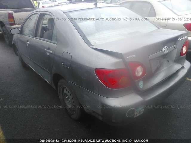 1NXBR32E33Z107416 - 2003 TOYOTA COROLLA CE/LE/S GRAY photo 3