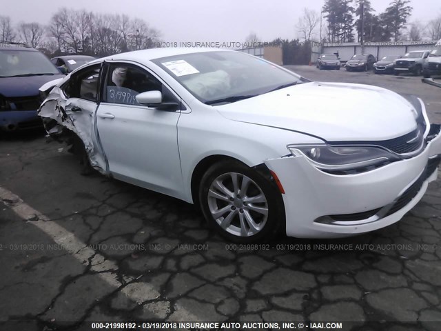 1C3CCCAB1FN658495 - 2015 CHRYSLER 200 LIMITED WHITE photo 1