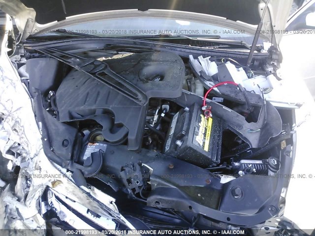 1G1ZC5E16BF318050 - 2011 CHEVROLET MALIBU 1LT კრემისფერი ფოტო 10