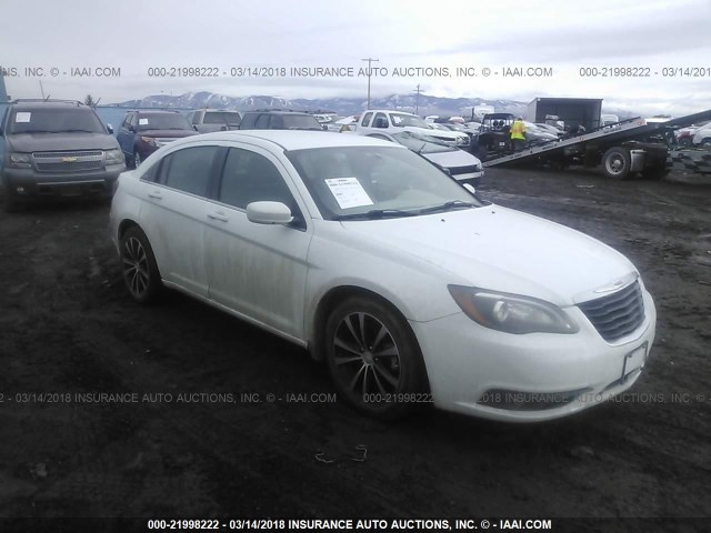 1C3CCBCG9DN515746 - 2013 CHRYSLER 200 LIMITED WHITE photo 1