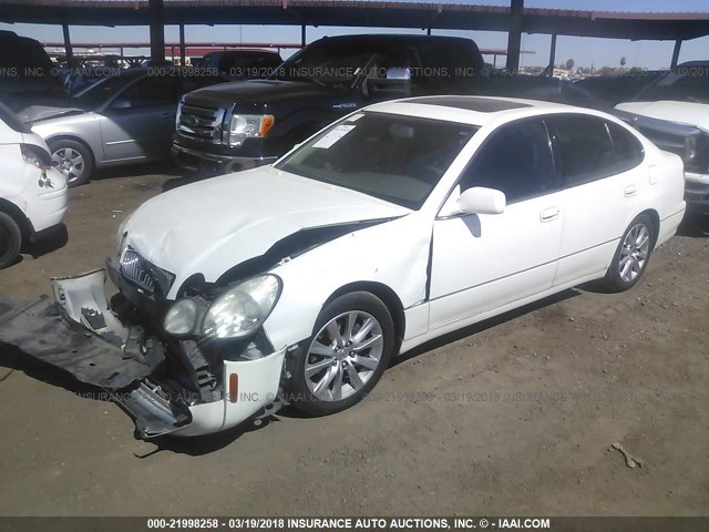 JT8BD68S5Y0107884 - 2000 LEXUS GS 300 WHITE photo 2