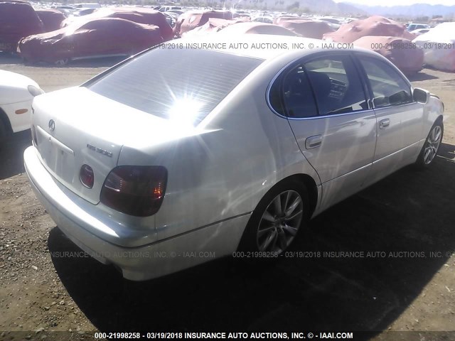 JT8BD68S5Y0107884 - 2000 LEXUS GS 300 WHITE photo 4