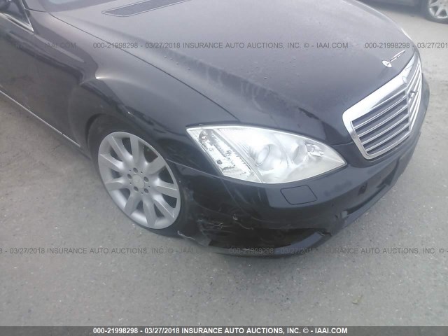 WDDNG86X18A152305 - 2008 MERCEDES-BENZ S 550 4MATIC BLACK photo 6