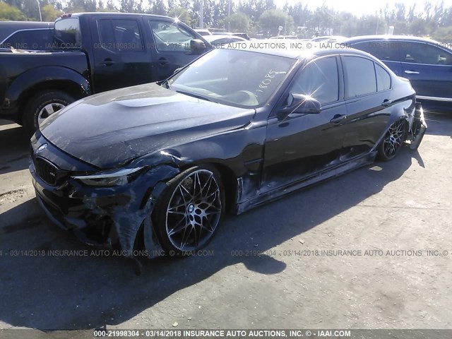 WBS8M9C50J5J78085 - 2018 BMW M3 BLACK photo 2