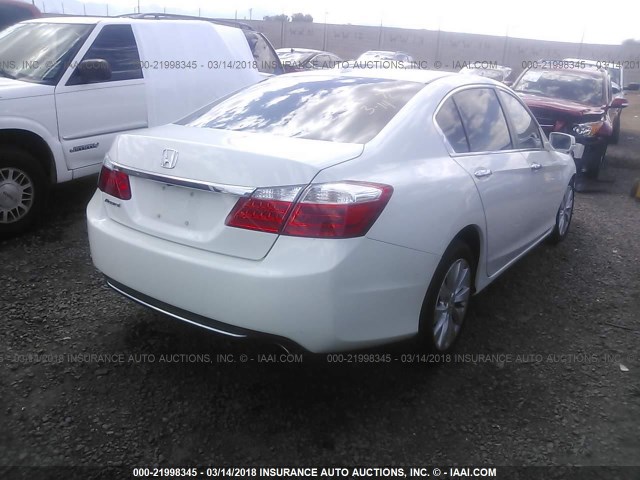 1HGCR2F84DA271155 - 2013 HONDA ACCORD EXL WHITE photo 4