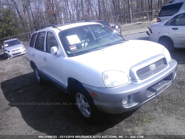 KM8SC73E53U497412 - 2003 HYUNDAI SANTA FE GLS/LX WHITE photo 1