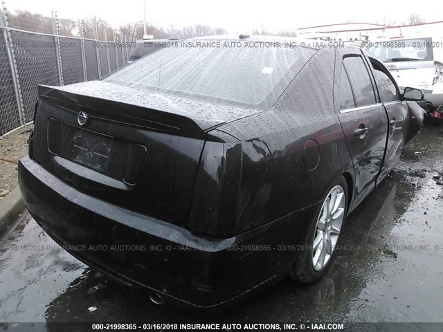 1G6DX67D760163006 - 2006 CADILLAC STS-V BLACK photo 4