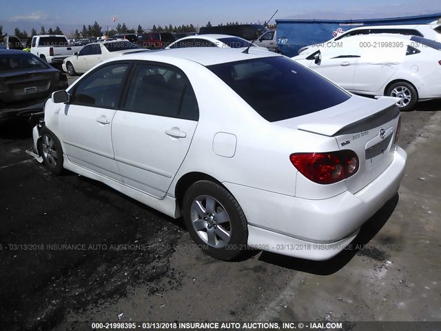 1NXBR32EX5Z375916 - 2005 TOYOTA COROLLA CE/LE/S WHITE photo 3