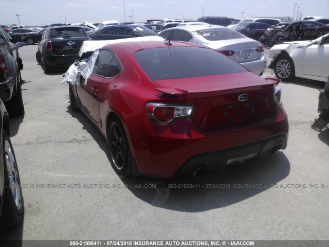 JF1ZCAB19D1613623 - 2013 SUBARU BRZ 2.0 PREMIUM RED photo 3