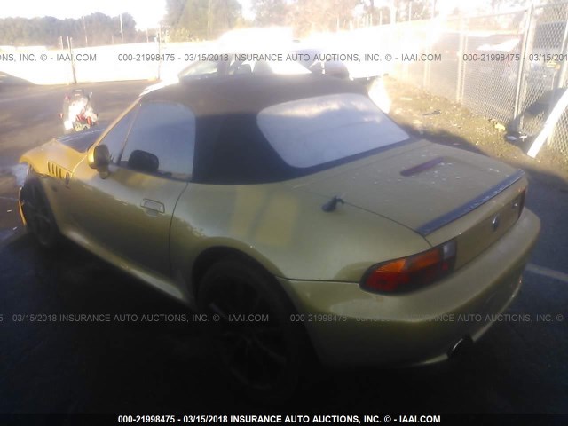 4USCJ332XVLC04428 - 1997 BMW Z3 2.8 GOLD photo 3