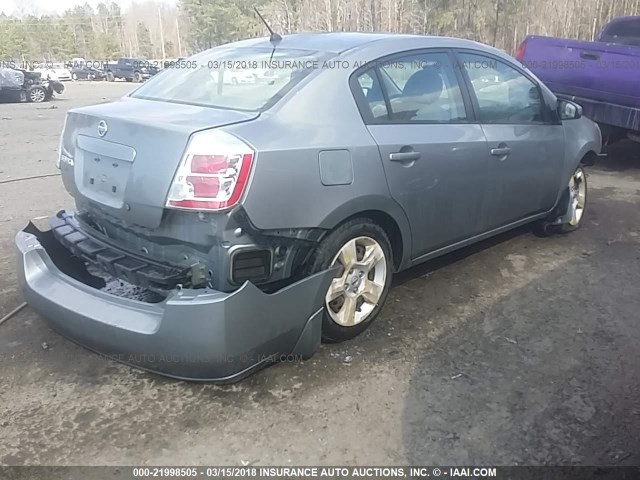 3N1AB61E18L628159 - 2008 NISSAN SENTRA 2.0/2.0S/2.0SL SILVER photo 4