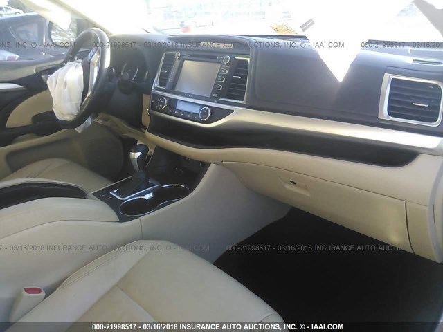 5TDKKRFH5ES011004 - 2014 TOYOTA HIGHLANDER XLE თეთრი ფოტო 5