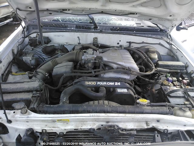 5TESN92N84Z320695 - 2004 TOYOTA TACOMA XTRACAB PRERUNNER თეთრი ფოტო 10