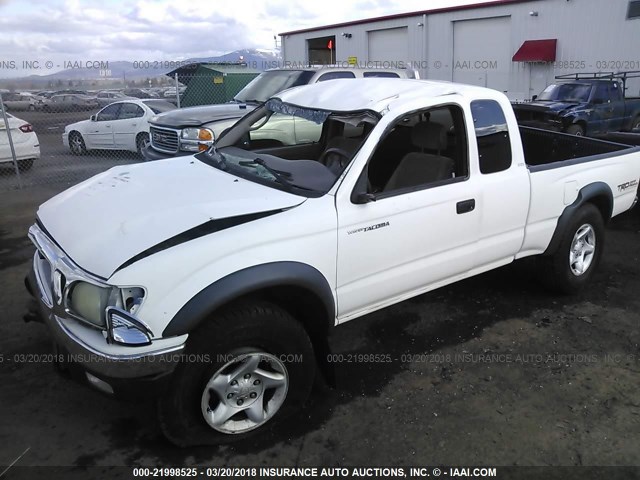 5TESN92N84Z320695 - 2004 TOYOTA TACOMA XTRACAB PRERUNNER WHITE photo 2