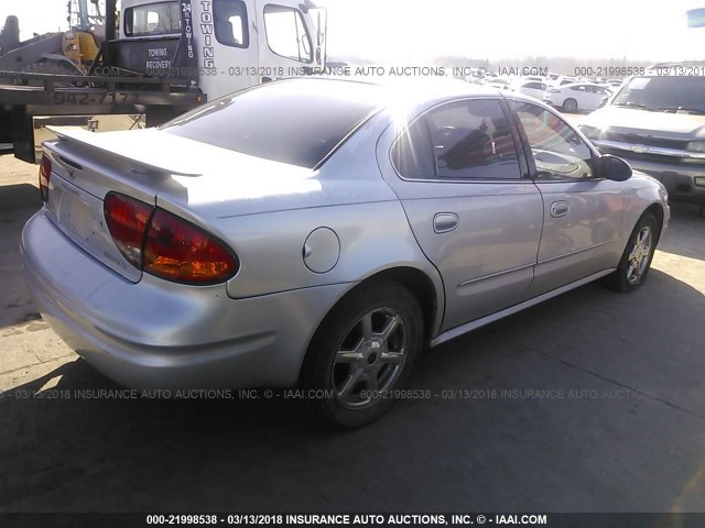 1G3NF52E43C186106 - 2003 OLDSMOBILE ALERO GLS GRAY photo 4