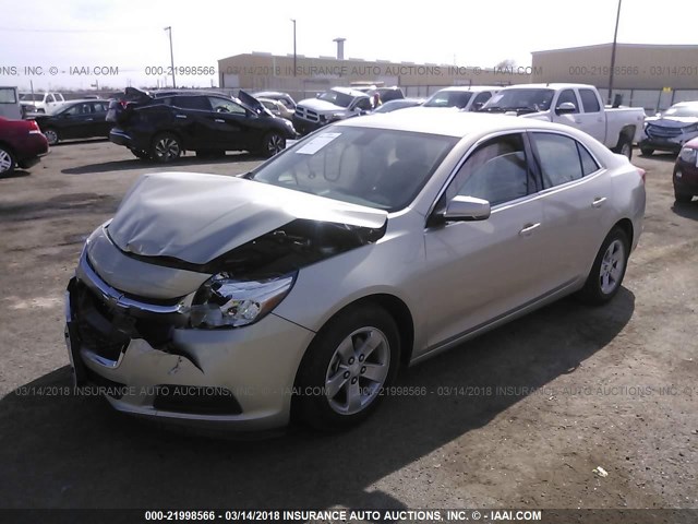 1G11C5SA2GF144471 - 2016 CHEVROLET MALIBU LIMITED LT GOLD photo 2