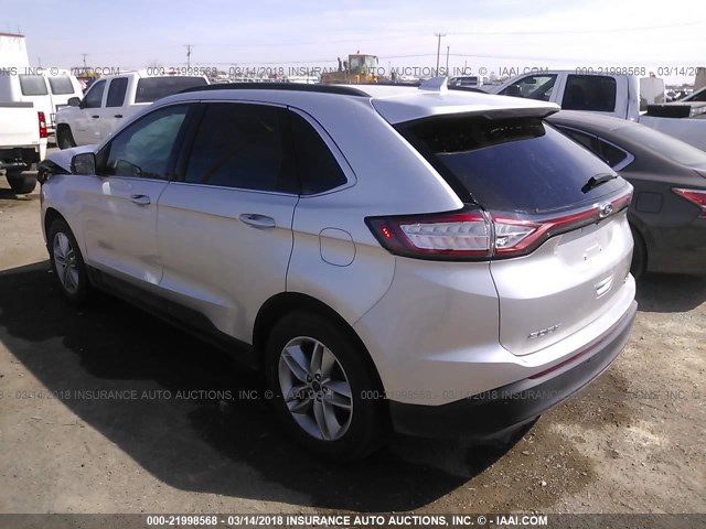 2FMPK3J88GBB04142 - 2016 FORD EDGE SEL 银色 照片 3