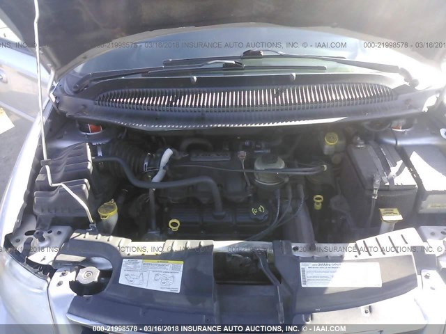2C4GP54L05R532633 - 2005 CHRYSLER TOWN & COUNTRY TOURING SILVER photo 10