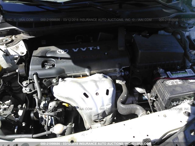 4T1BE46K47U709782 - 2007 TOYOTA CAMRY NEW GENERAT CE/LE/XLE/SE WHITE photo 10