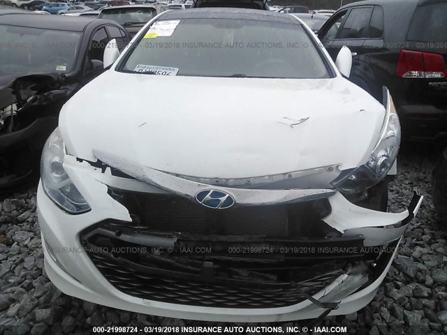 KMHEC4A43BA016417 - 2011 HYUNDAI SONATA HYBRID SILVER photo 6