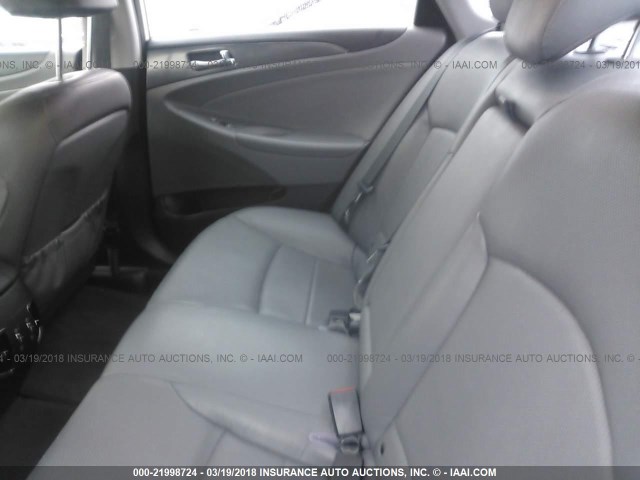 KMHEC4A43BA016417 - 2011 HYUNDAI SONATA HYBRID SILVER photo 8