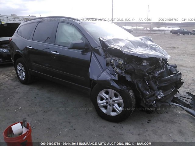 1GNKVFED1CJ364457 - 2012 CHEVROLET TRAVERSE LS GRAY photo 1