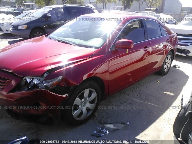 4T1BE46K49U348850 - 2009 TOYOTA CAMRY SE/LE/XLE RED photo 2