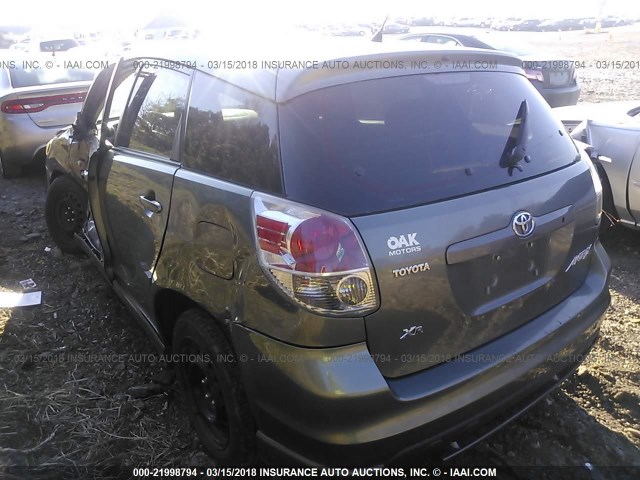 2T1KR32E36C596728 - 2006 TOYOTA COROLLA MATRIX XR GRAY photo 3