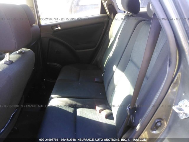 2T1KR32E36C596728 - 2006 TOYOTA COROLLA MATRIX XR GRAY photo 8