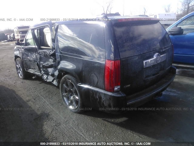 1GYFK26229R113556 - 2009 CADILLAC ESCALADE ESV LUXURY BLACK photo 3