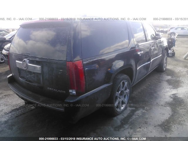 1GYFK26229R113556 - 2009 CADILLAC ESCALADE ESV LUXURY BLACK photo 4