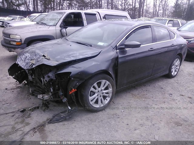 1C3CCCAB6GN170046 - 2016 CHRYSLER 200 LIMITED GRAY photo 2