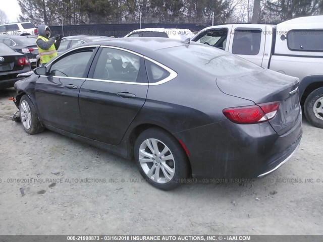 1C3CCCAB6GN170046 - 2016 CHRYSLER 200 LIMITED GRAY photo 3