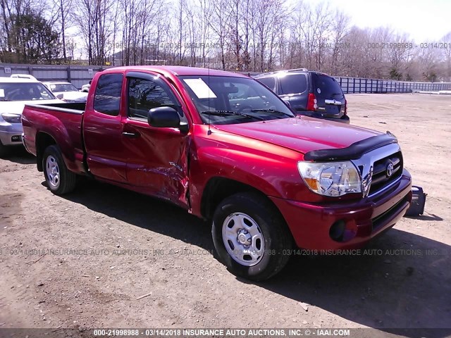 5TETX22N17Z347053 - 2007 TOYOTA TACOMA ACCESS CAB Марун фото 1