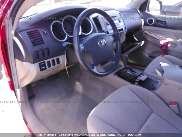 5TETX22N17Z347053 - 2007 TOYOTA TACOMA ACCESS CAB Марун фото 5